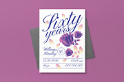White Blue Anniversary Invitation, an Invitation Template by graphicook (Thumbnail 3 of 3)