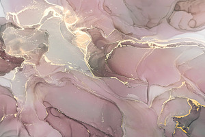 Abstract alcohol ink painting, an Abstract Photo by Anntuan