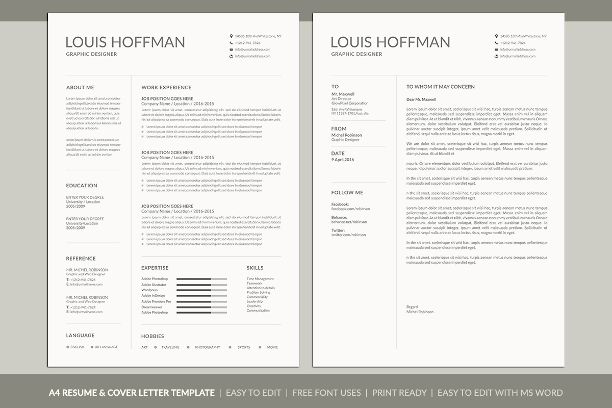 Resume/CV, a Resume Template by deviserpark (Photo 2 of 5)