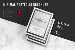 Minimal Portfolio Brochure Template, a Brochure Template by retrographix