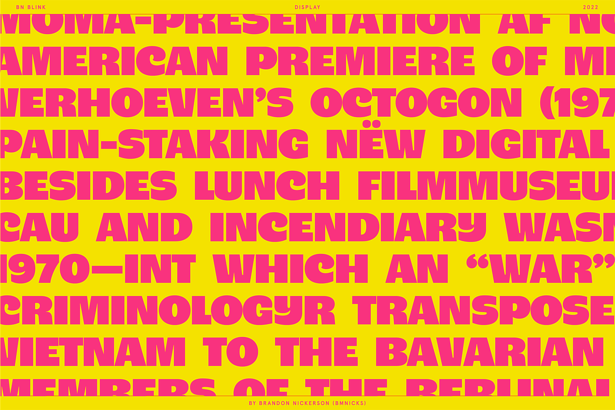 BN Blink, a Sans Serif Font by Bnick (Photo 8 of 16)
