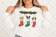 Christmas Dogs PNG, an Illustration by Craft Nest (Thumbnail 3 of 6)