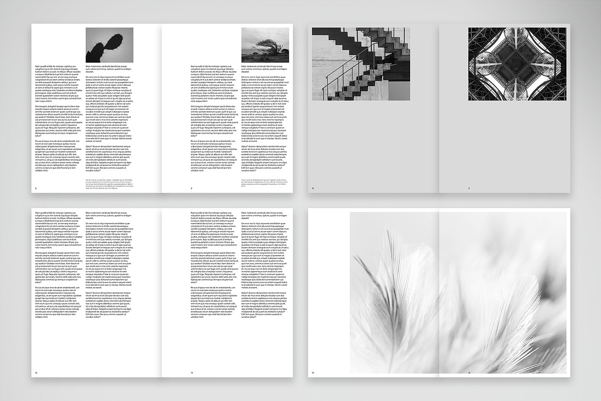 Minimal Black & White Editorial preview 3