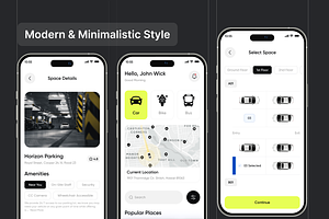 Filllo Parking Space Booking App UI