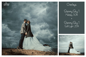 30 Stormy Sky Overlays