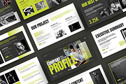 Company Profile Presentation Design, a Presentation Template by MightyDesign (Thumbnail 1 of 8)