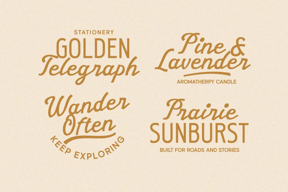 Beacon Revival Vintage Font Duo, a Script Font by Letterhend Studio (Photo 10 of 11)
