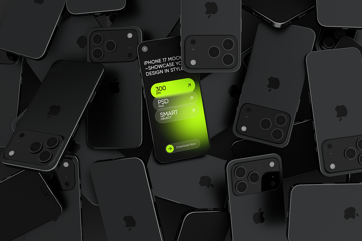 iPhone 17 Mockup, a Device Mockup by Mockupdaddy (Photo 5 of 25)