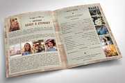 Cowgirl Tabloid Funeral Program, a Brochure Template by Four C Graphic (Thumbnail 3 of 10)