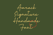 Amrack Signature Font, a Script Font by Morand Union (Thumbnail 2 of 7)