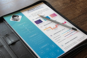 Modern Resume Cv Template, a Resume Template by Tbunny (Thumbnail 4 of 6)