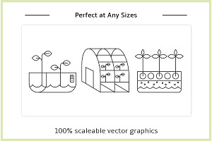 Smart Farm And Agri Tech Icons Set