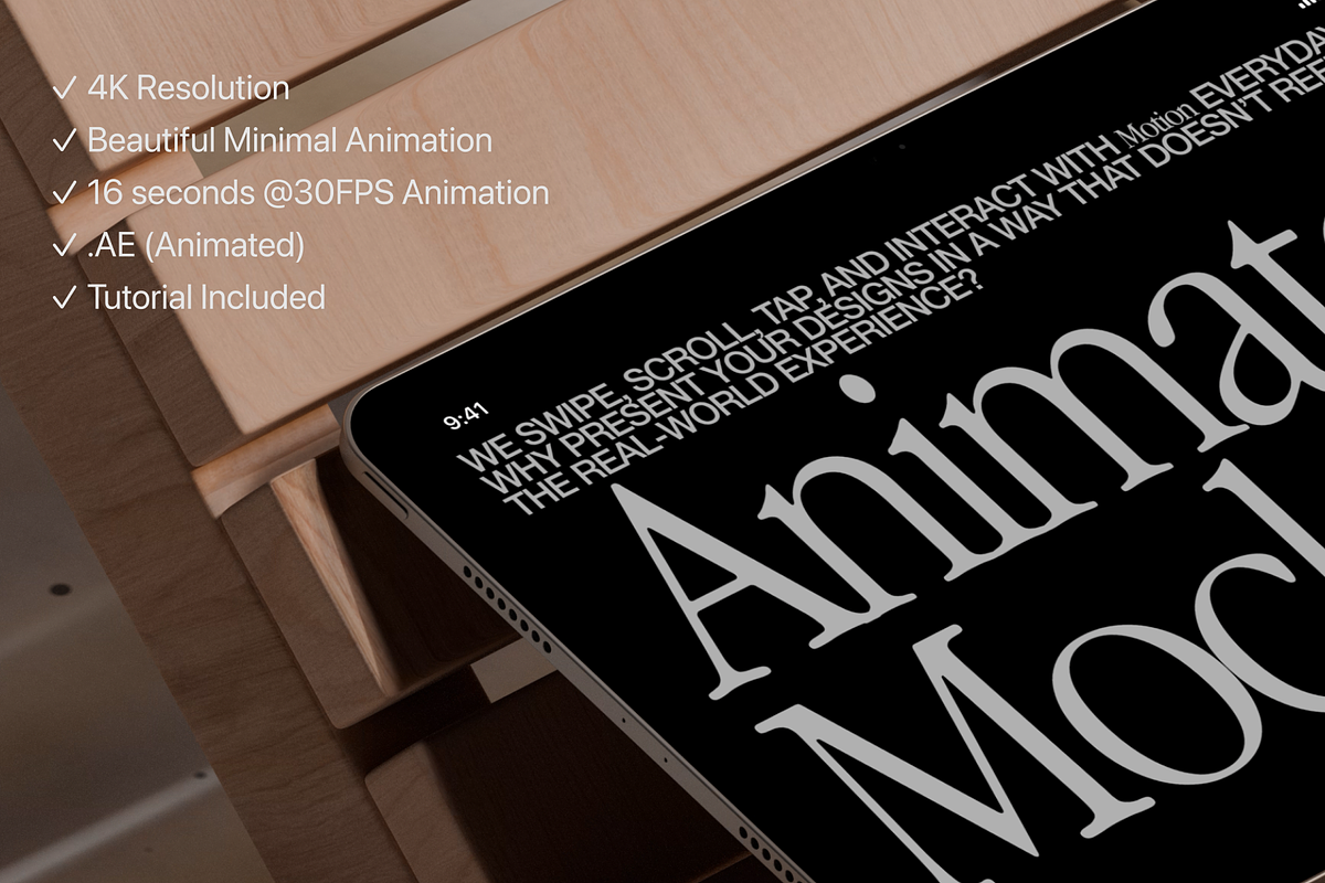 Animated iPad Pro Mockup, an iPad Mockup by Arpit Brandings (Photo 2 of 5)