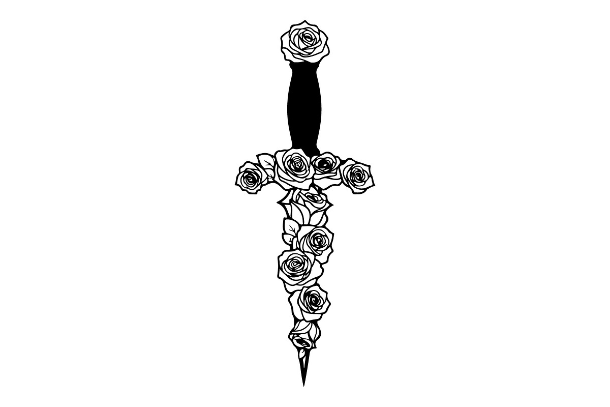 Ornamental Dagger Silhouette Bundle, an Object Illustration by Gaye Art (Photo 25 of 31)