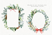 Winter Greenery Watercolor Graphics, an Illustration by studioequinox (Thumbnail 13 of 20)