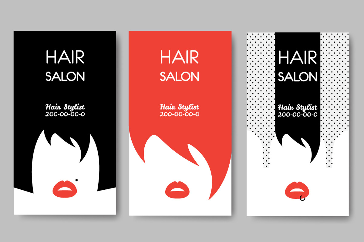 Hair Salon Business Cards, a Business Card Template by Yarko Malinova (Photo 1 of 4)