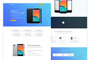 Mobile Landing Page Design PSD - $7, an App Template by The G! Design (Thumbnail 2 of 2)