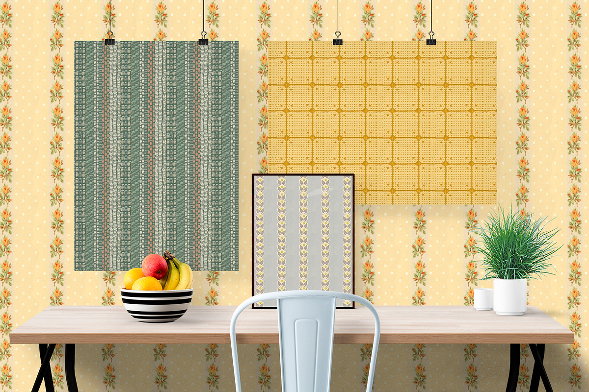 Vintage Wallpaper Patterns, a Pattern Graphic by ISEEYOUPATTERN (Photo 7 of 8)