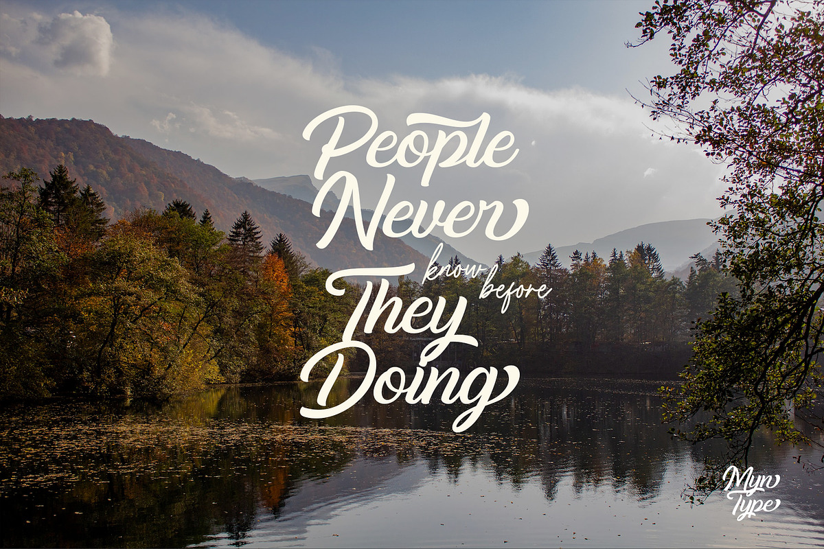 The Fhigta - Handwriting Script, a Handwritten Font by Myn Type (Photo 8 of 10)