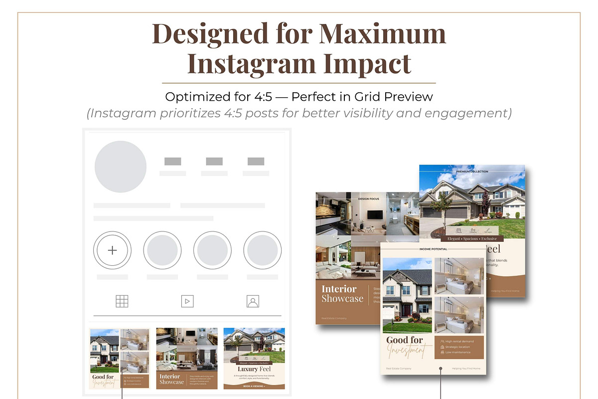 Warm Real Estate Instagram Template, a Social Media Template by Everyday Perfection (Photo 7 of 11)