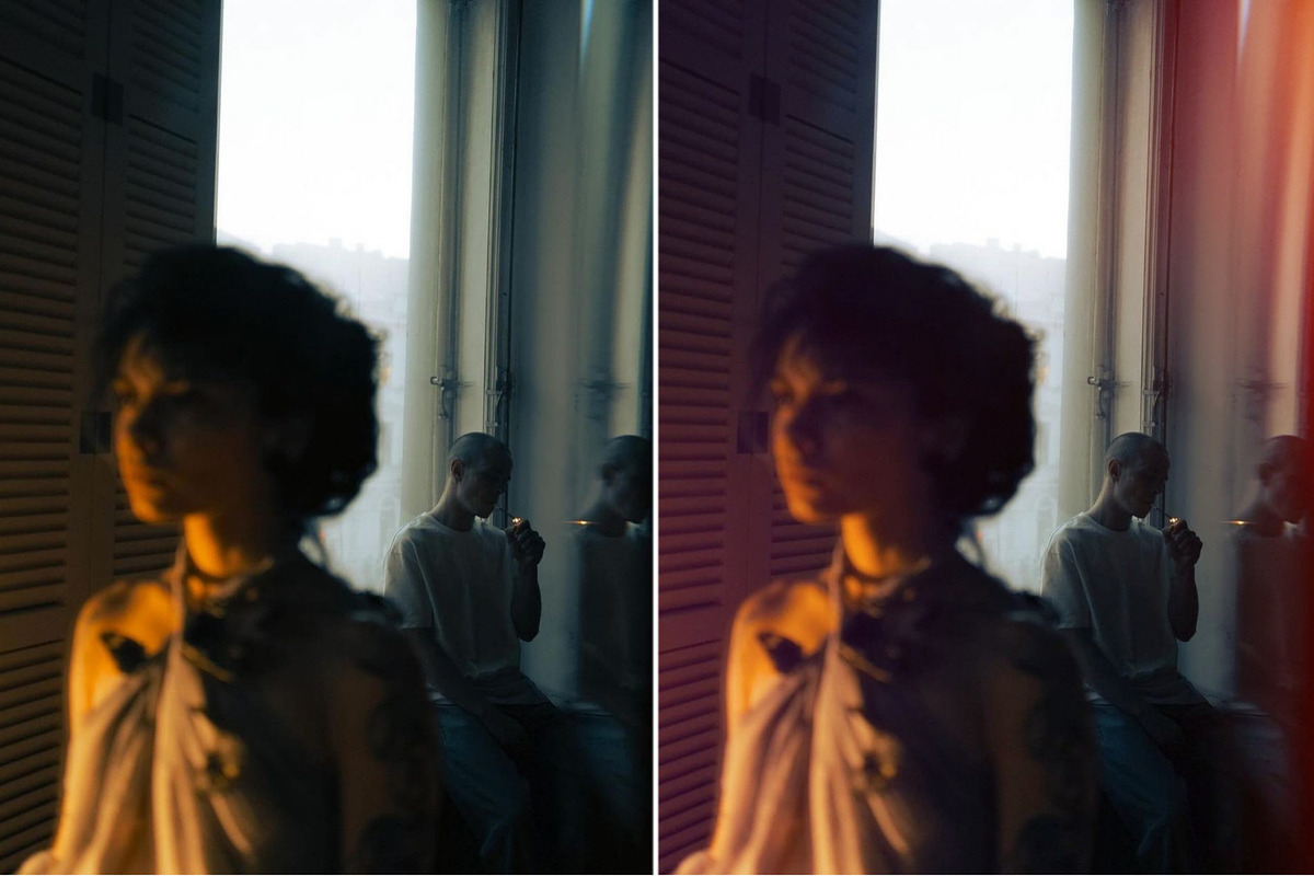 Film Light leak overlays, a Social Media Template by Presets store (Photo 8 of 10)