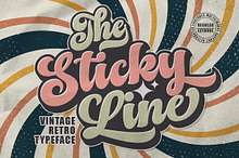 The Sticky Line - Retro Font
