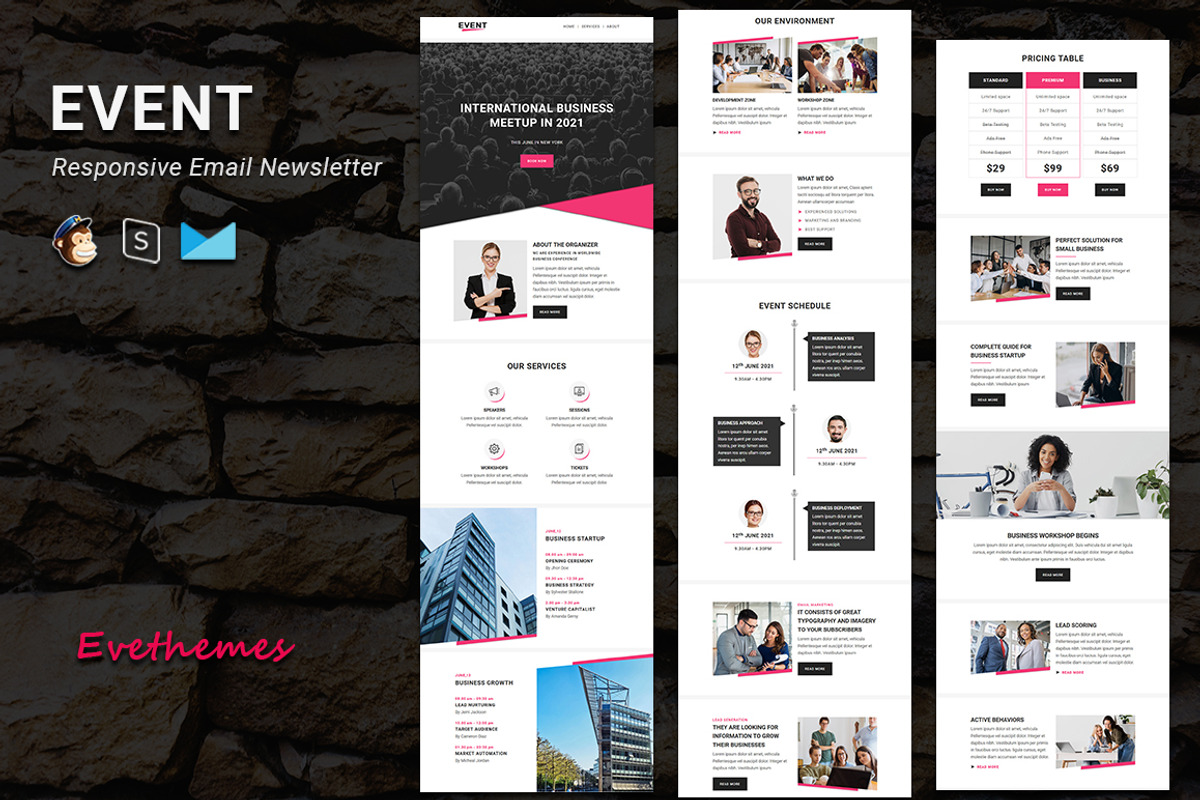 EVENT - Email Newsletter, an Email Template by evethemes (Photo 1 of 3)