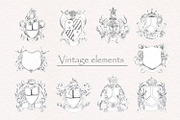 Creator of wedding vintage monograms, an Illustration by Love Watercolor Store (Thumbnail 2 of 9)