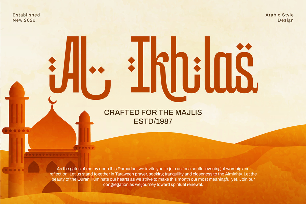 Arabica Neue Modern Islamic Arabic, a Sans Serif Font by kangfont Studio (Photo 2 of 10)