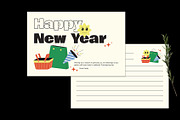 Playful New Year Greeting Card, a Card Template by Neermana (Thumbnail 2 of 4)