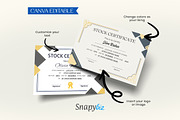 Certificate of Stock Canva Template, a Card Template by Snapybiz (Thumbnail 2 of 10)