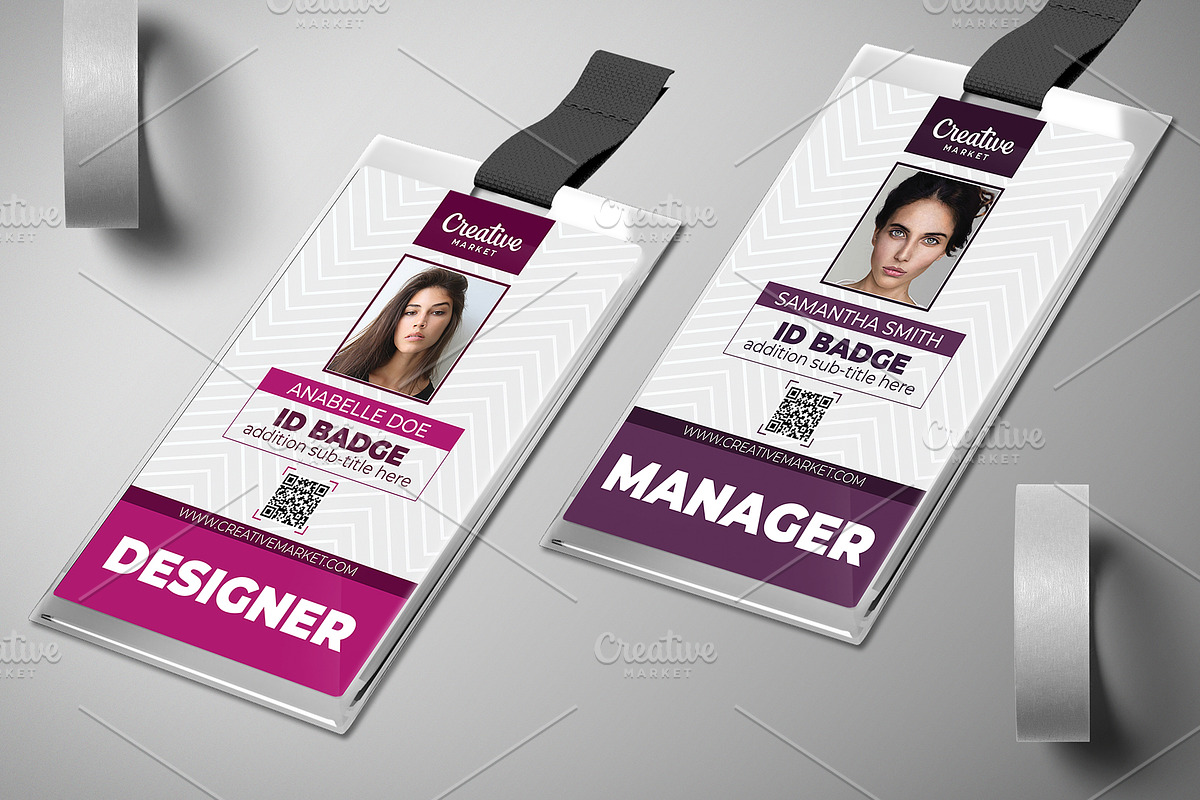 Simple Business ID Badge 021, a Card Template by Tzochko (Photo 3 of 5)