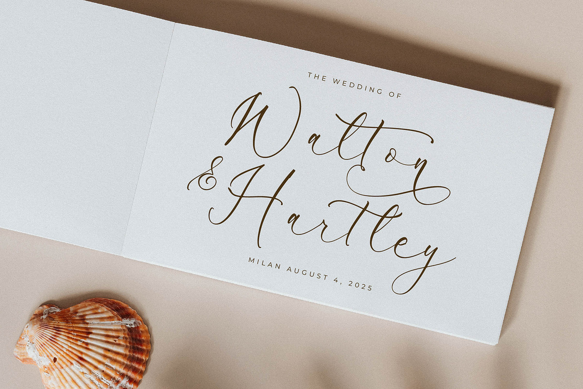 Peach Mondela Beauty Calligraphy, a Script Font by Storytype Studio (Photo 3 of 15)