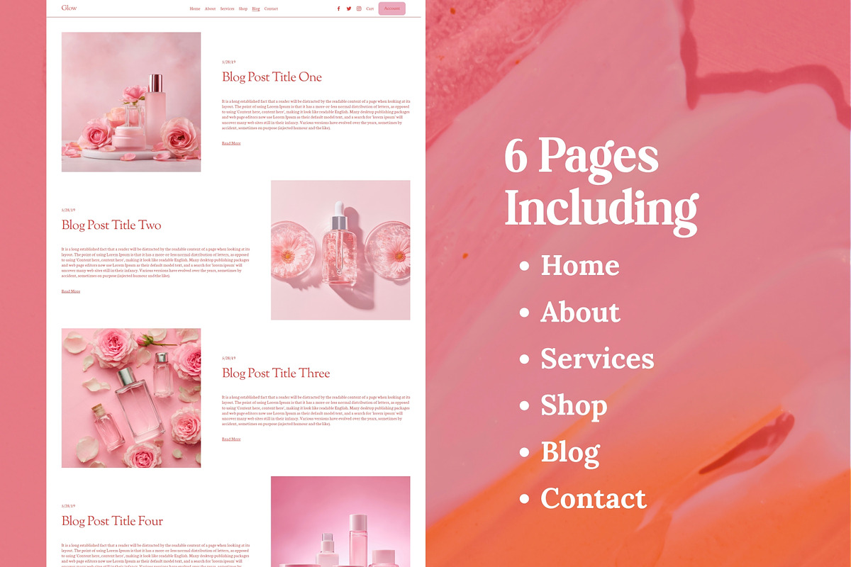 Squarespace Beauty Shop Template, a Squarespace Template by Sofia Designs (Photo 7 of 8)