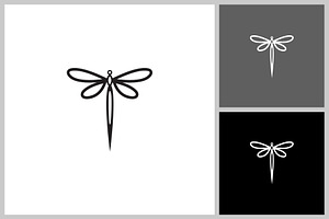 dragonfly logo vector design, a Branding & Logo Template by quadrazo