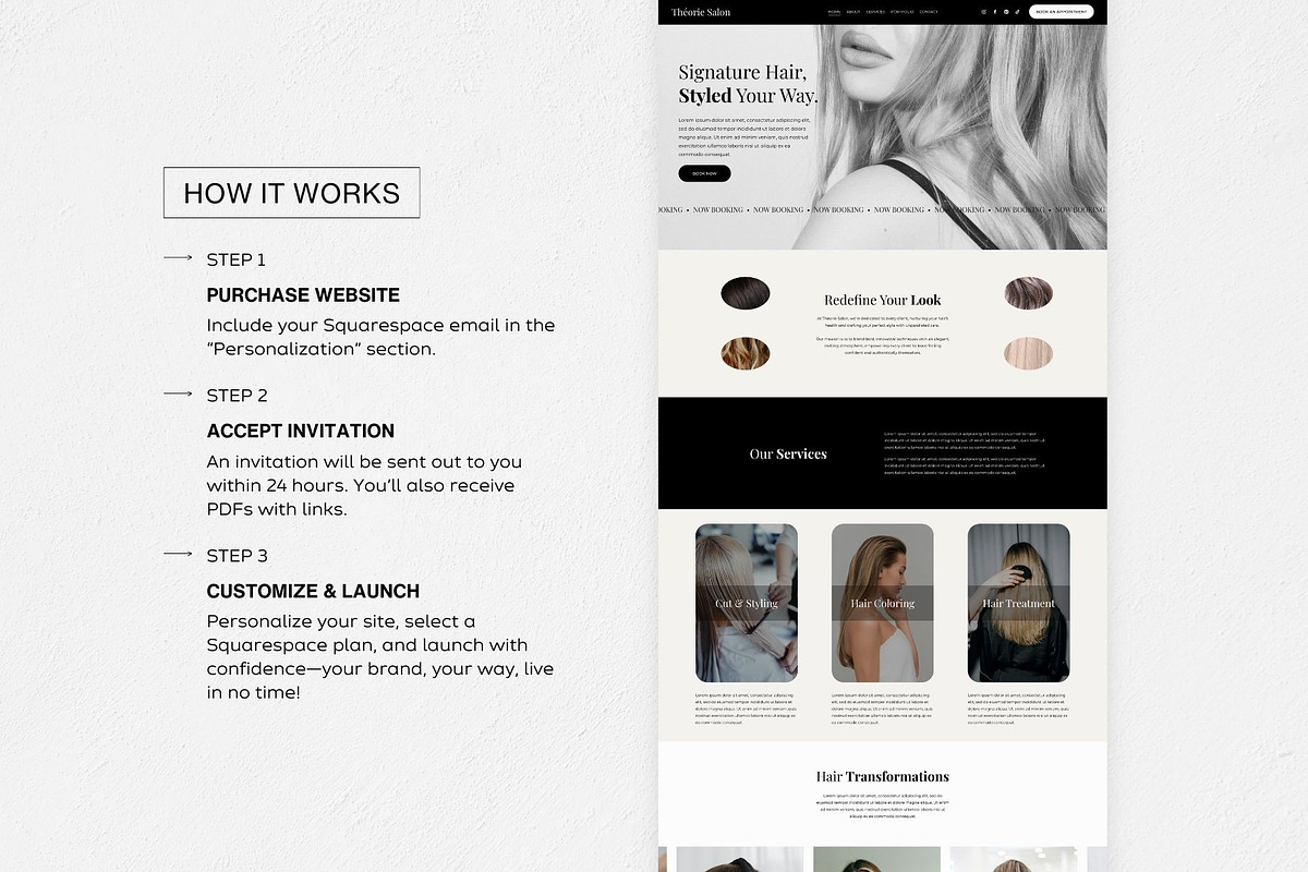 Squarespace 7.1 Template: Théorie, a Squarespace Template by Deb Creative Studio (Photo 8 of 9)