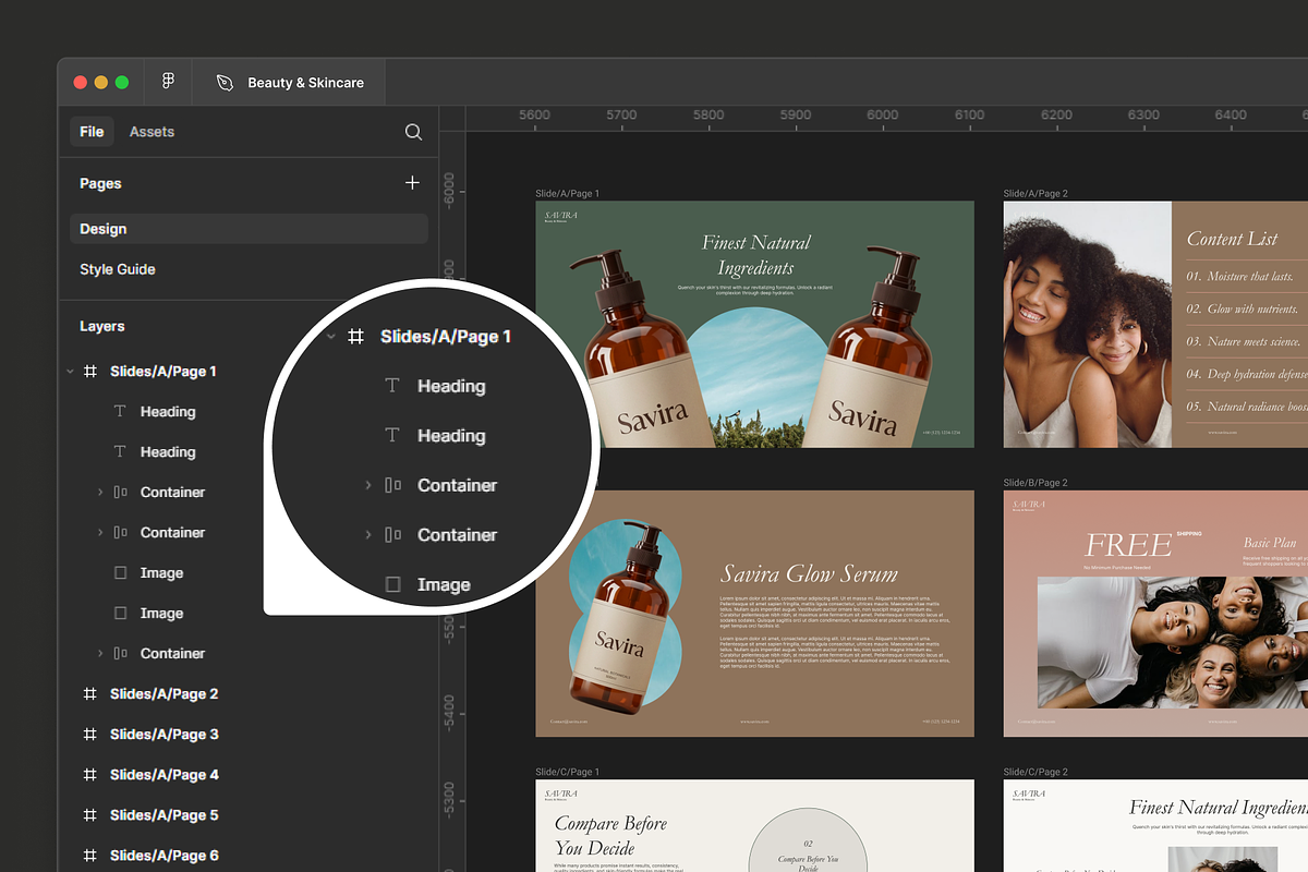 Beauty & Skincare Presentation, a Presentation Template by SLAB! Design (Photo 2 of 6)