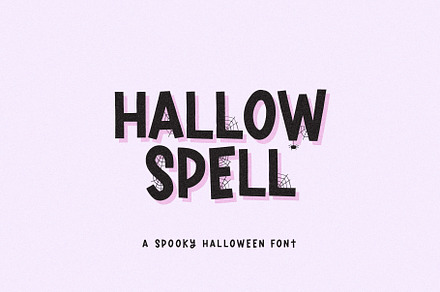 Hallow Spell spooky halloween font, a Handwritten Font by supfonts