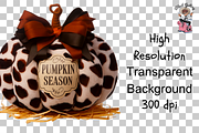 Cow Print Pumpkin Season PNG Bundle, a Graphic by Clipart Studio (Thumbnail 9 of 11)