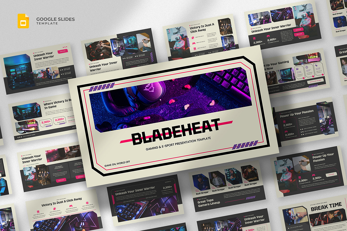Gaming eSports Google Slides, a Presentation Template by fluffstudio (Photo 1 of 4)