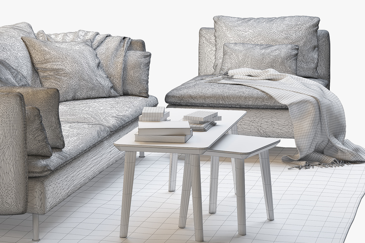 6 sofa set 3d model, a Furniture 3D Model by 3dmitruk (Photo 49 of 61)