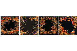 frames branches berries set. frame, an Object Illustration by Stock-Smart-Start