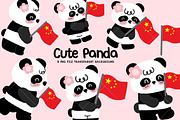 Cute Panda Clipart Set PNG, an Animal Illustration by Nattapohncha (Thumbnail 1 of 3)