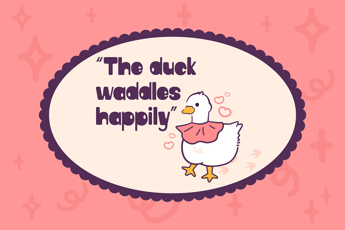 Waddles – Playfull Font, a Sans Serif Font by Huge Dream Studio (Photo 6 of 7)