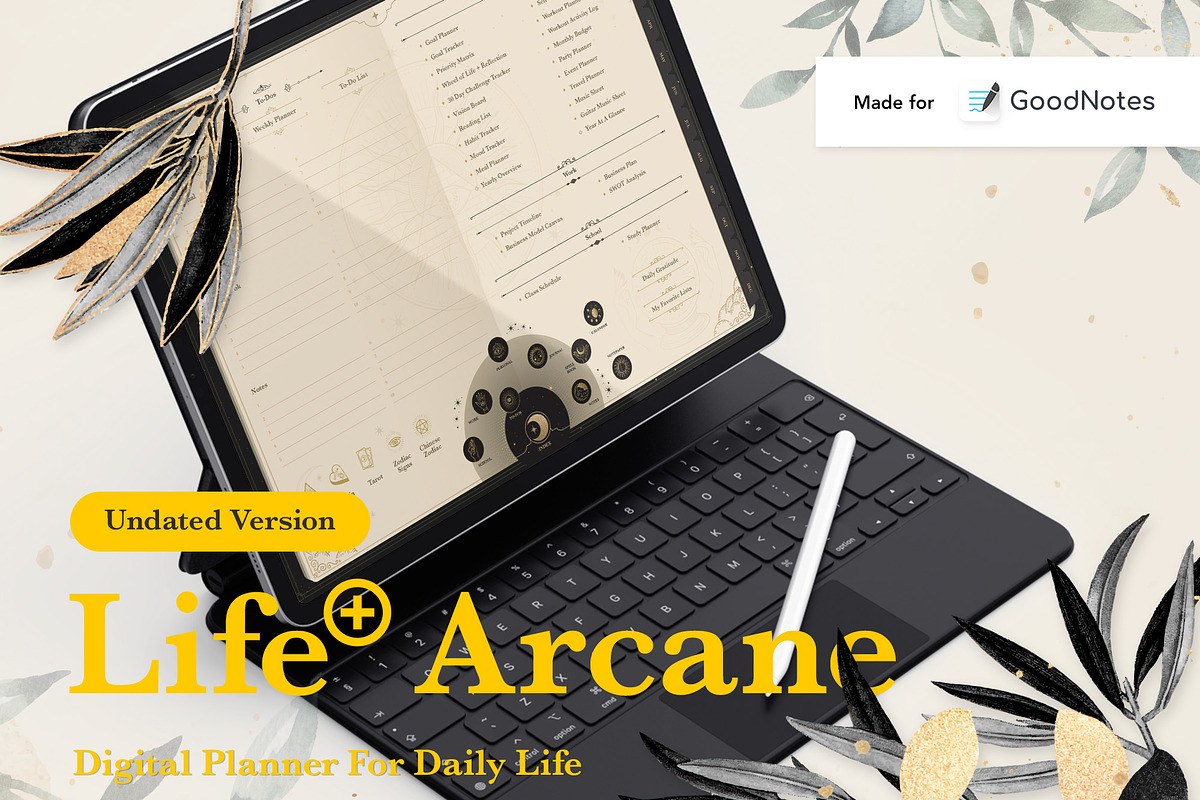 Life+ Arcane Undated Planner, a Presentation Template by Bichin (Photo 1 of 10)