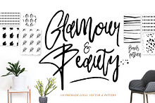Glamour Fonts+90 logos+Pattern