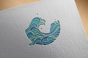 Ocean wave flow vector design logo, a Branding & Logo Template by Saba Vector (Thumbnail 2 of 3)