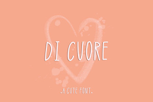 English Handwritten Font Di Cuore