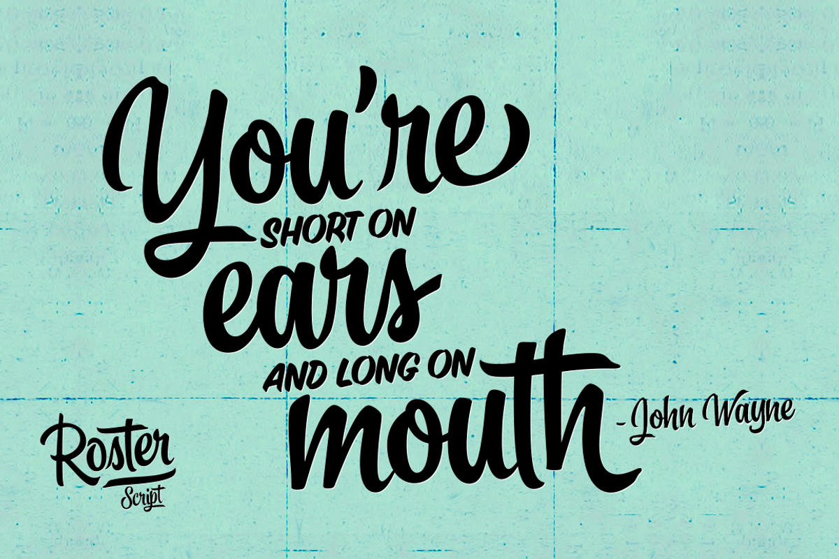 Roster Script + Extras (35% OFF), a Script Font by Fenotype (Photo 15 of 20)