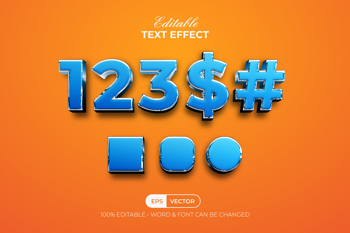 Friend Text Effect Blue Style, a Layer Style Add-On by Mockmenot